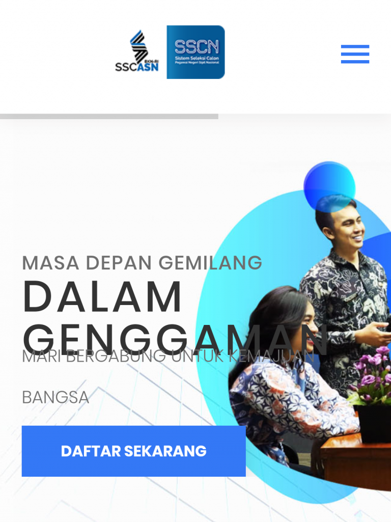 Portal sscasn.bkn.go.id Telah Dibuka - Website Resmi ...