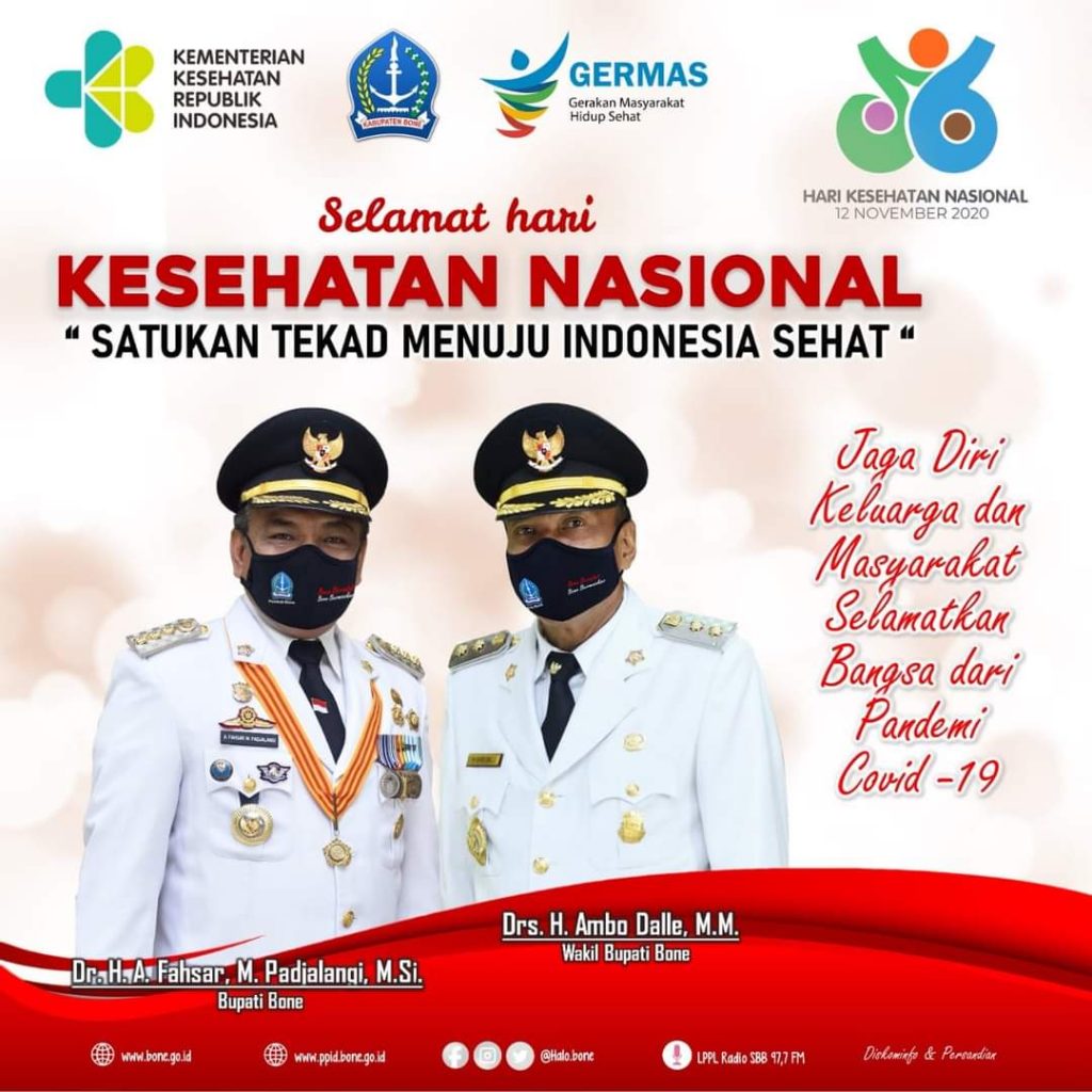 Peringatan Hari Kesehatan Nasional Tahun 2020 Website Resmi Pemerintah Kabupaten Bone